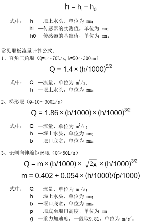 CZL量水堰计计算公式.png